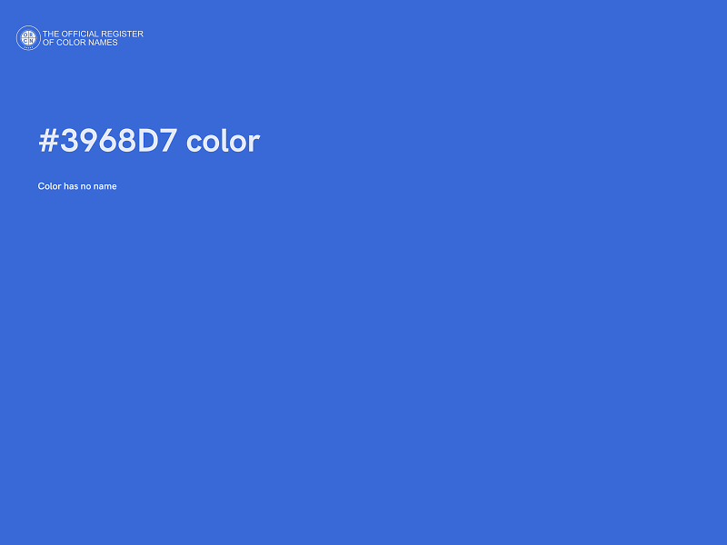 #3968D7 color image