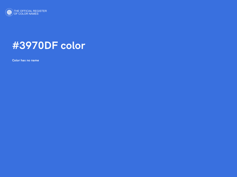 #3970DF color image