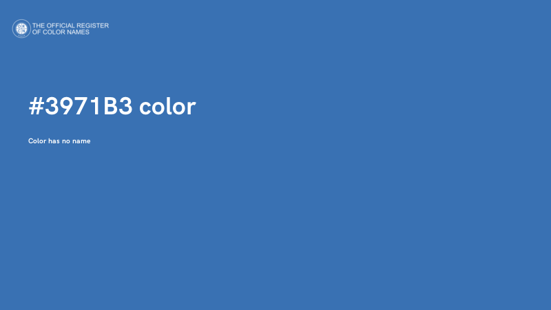 #3971B3 color image