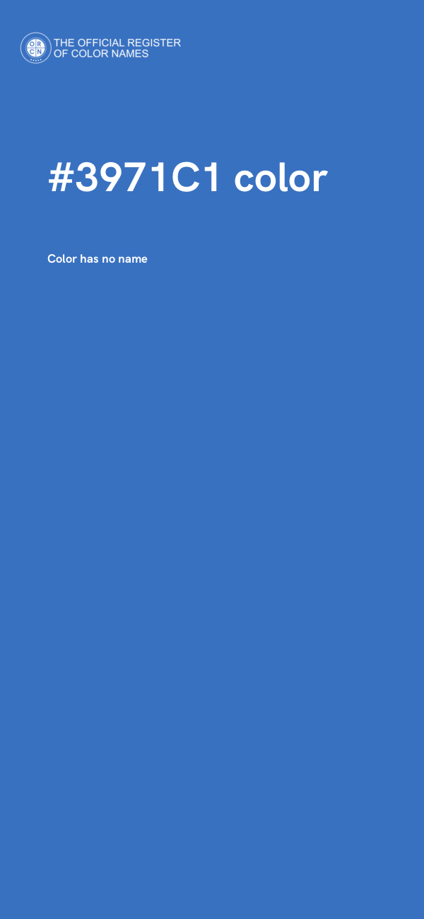 #3971C1 color image