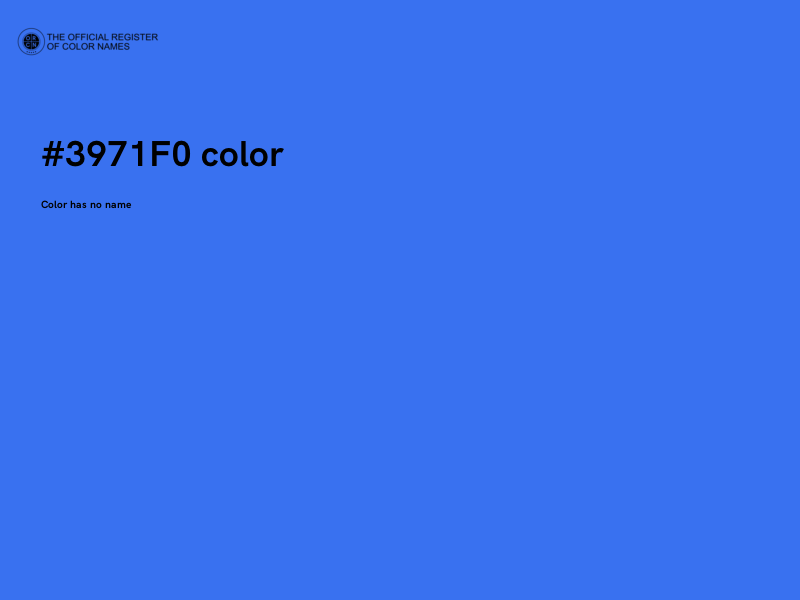 #3971F0 color image