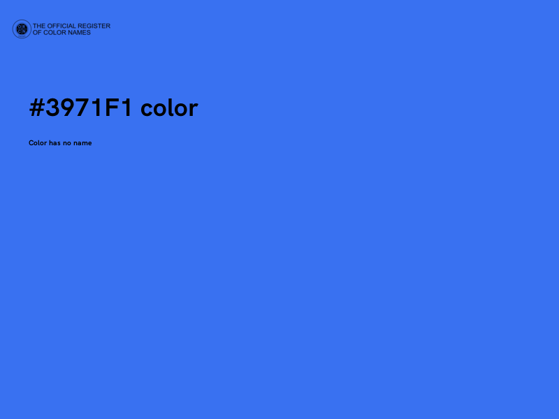 #3971F1 color image