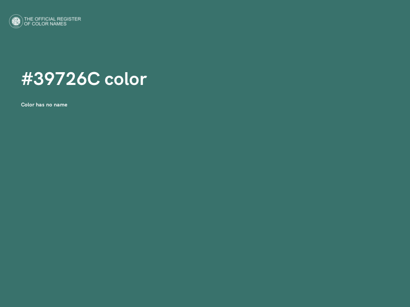 #39726C color image