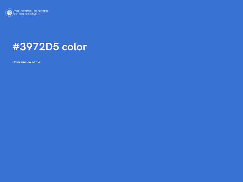 #3972D5 color image