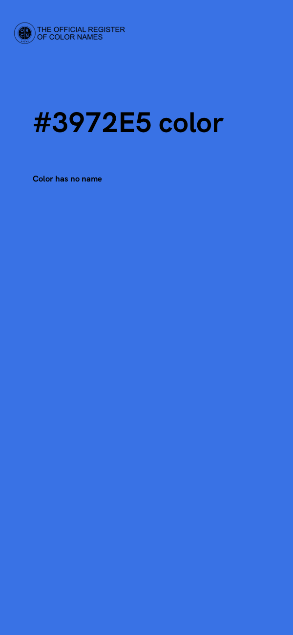 #3972E5 color image