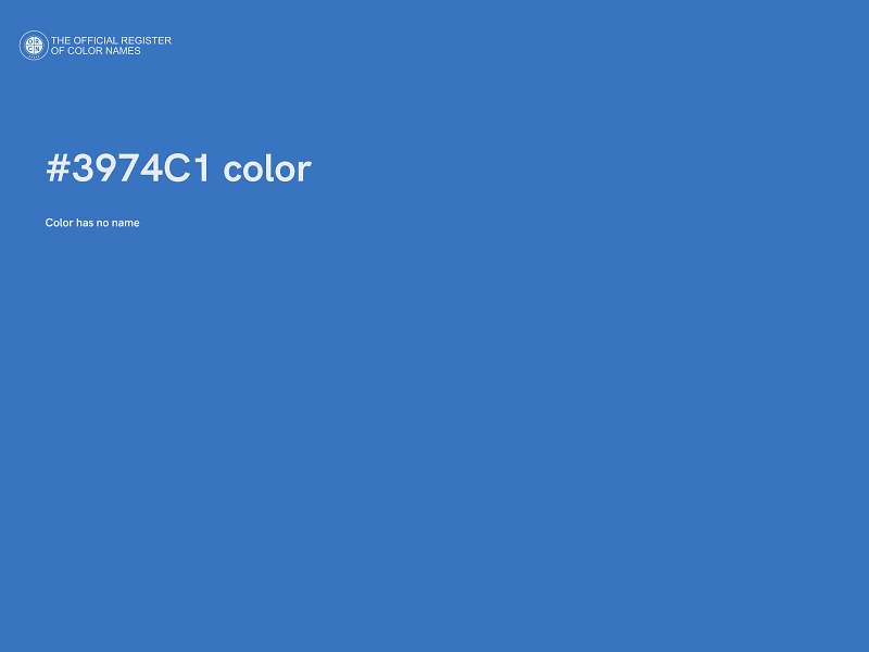 #3974C1 color image