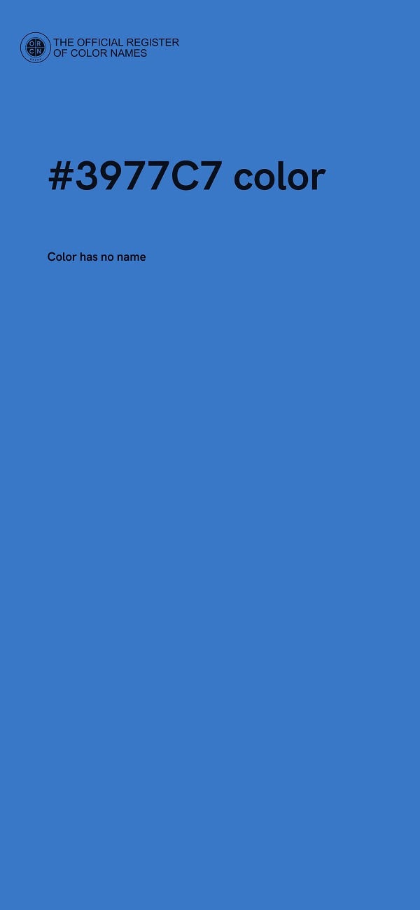 #3977C7 color image