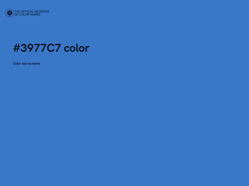 #3977C7 color image