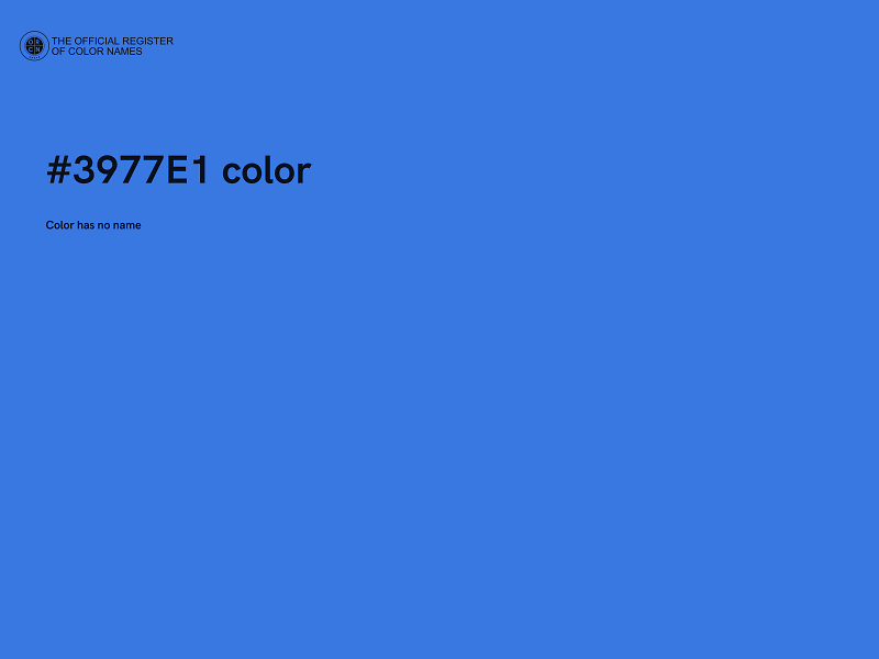 #3977E1 color image
