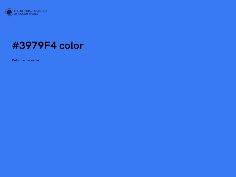 #3979F4 color image