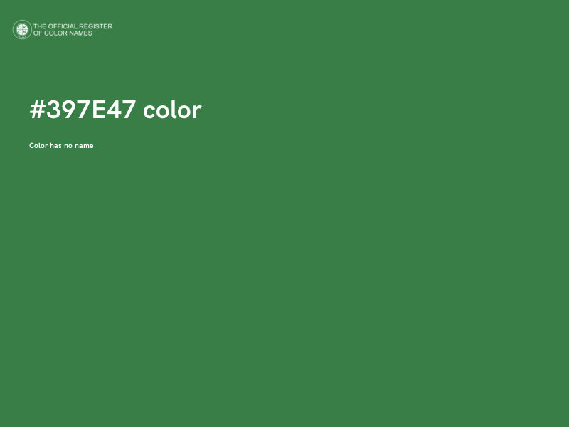 #397E47 color image