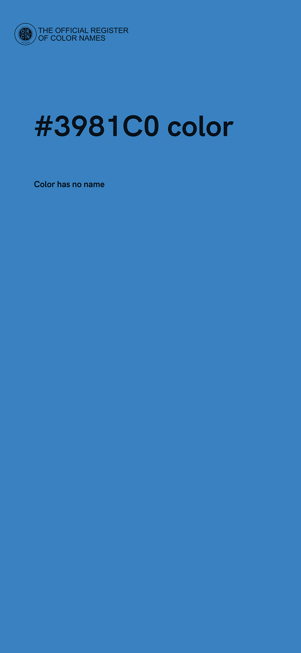 #3981C0 color image