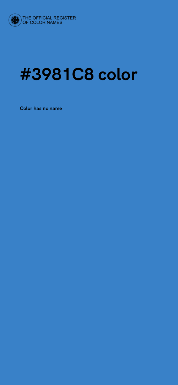 #3981C8 color image