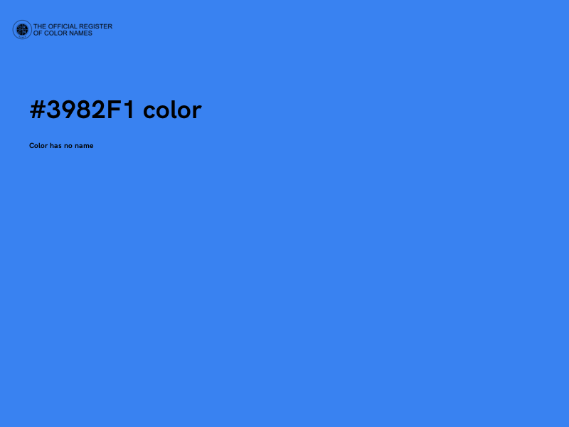 #3982F1 color image