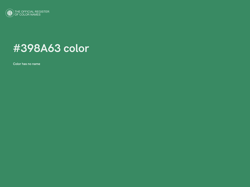 #398A63 color image