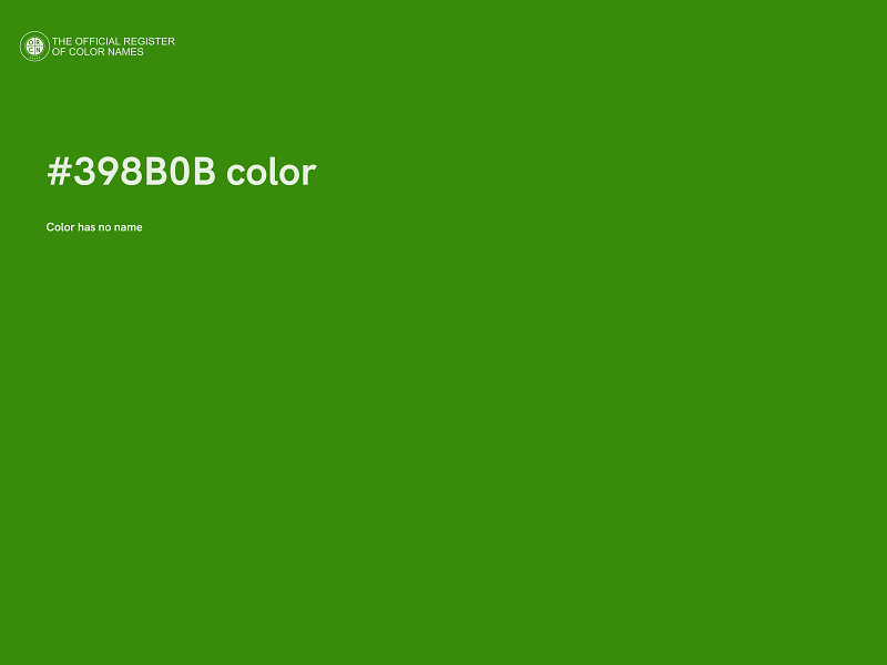 #398B0B color image