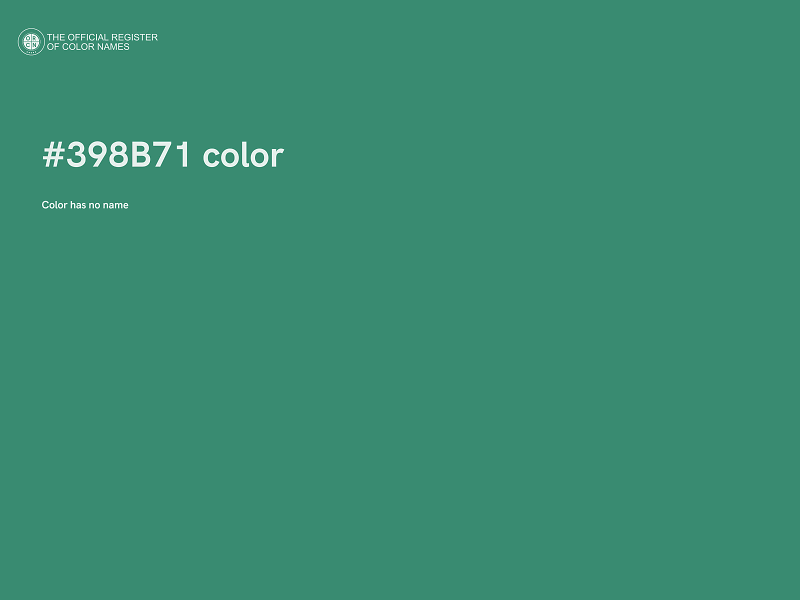 #398B71 color image
