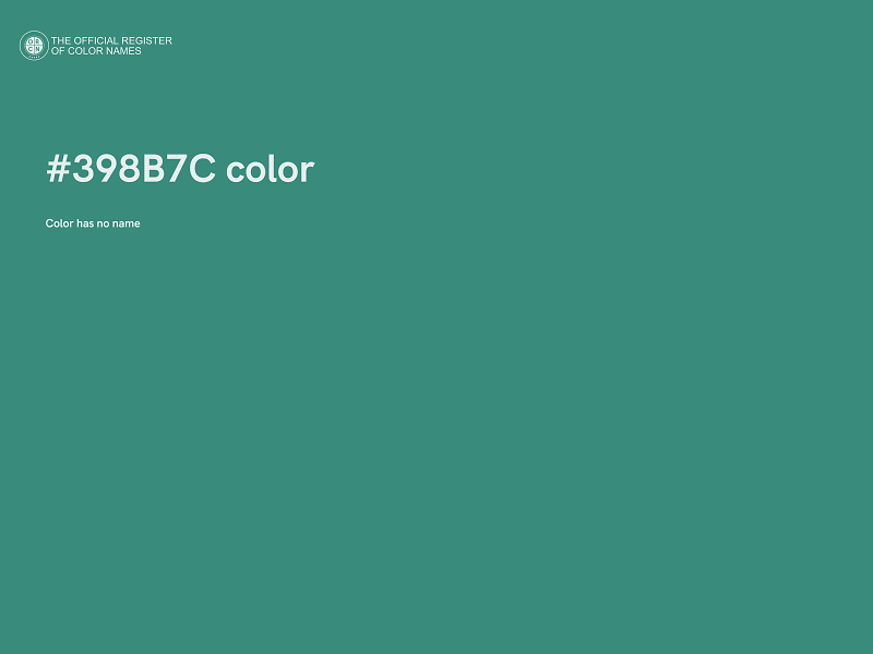 #398B7C color image