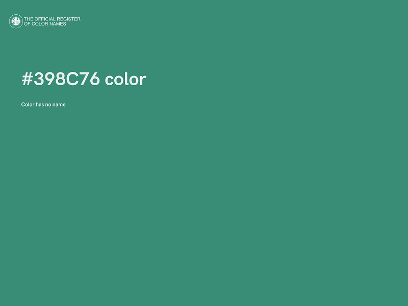 #398C76 color image