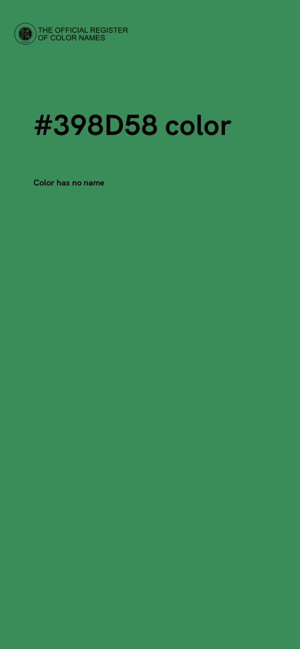 #398D58 color image