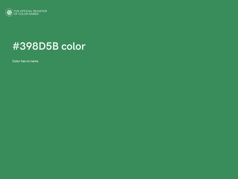 #398D5B color image