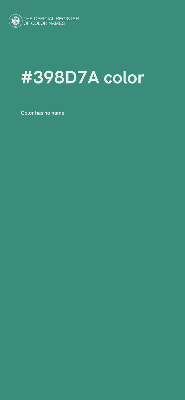 #398D7A color image