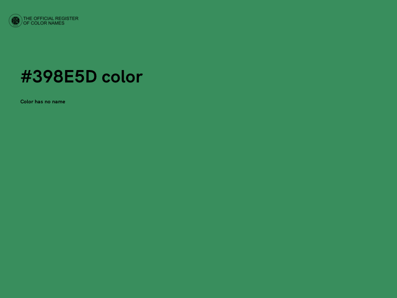 #398E5D color image