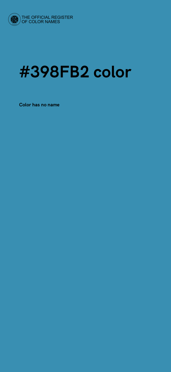 #398FB2 color image