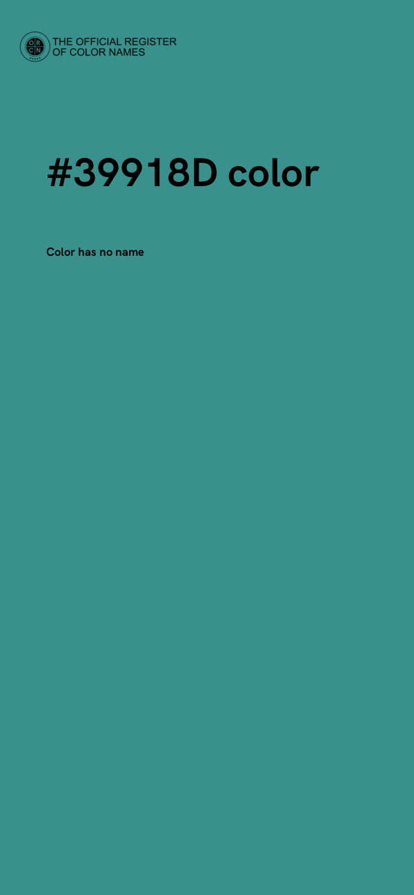 #39918D color image