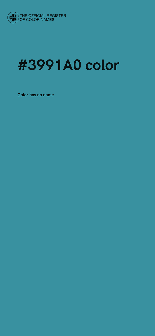 #3991A0 color image