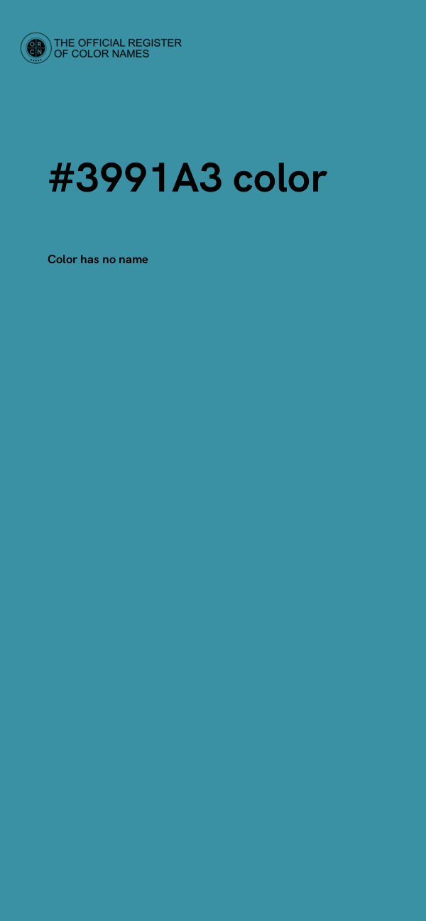 #3991A3 color image