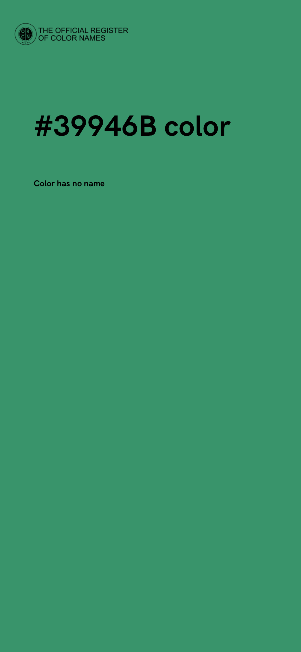 #39946B color image