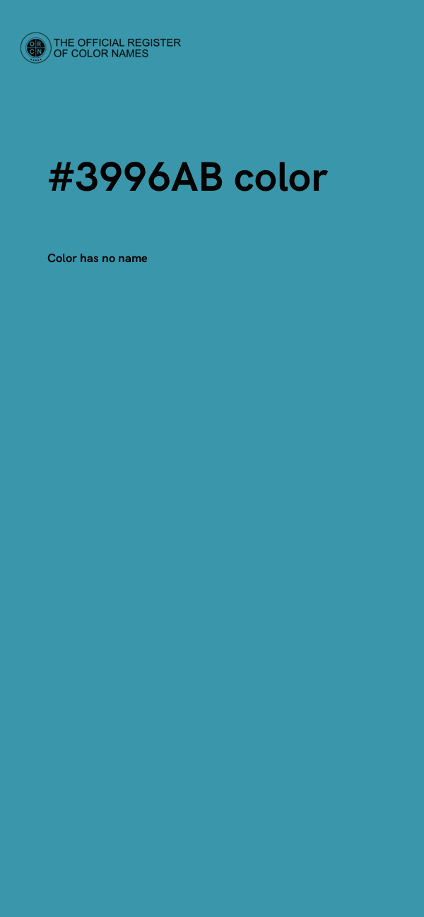 #3996AB color image