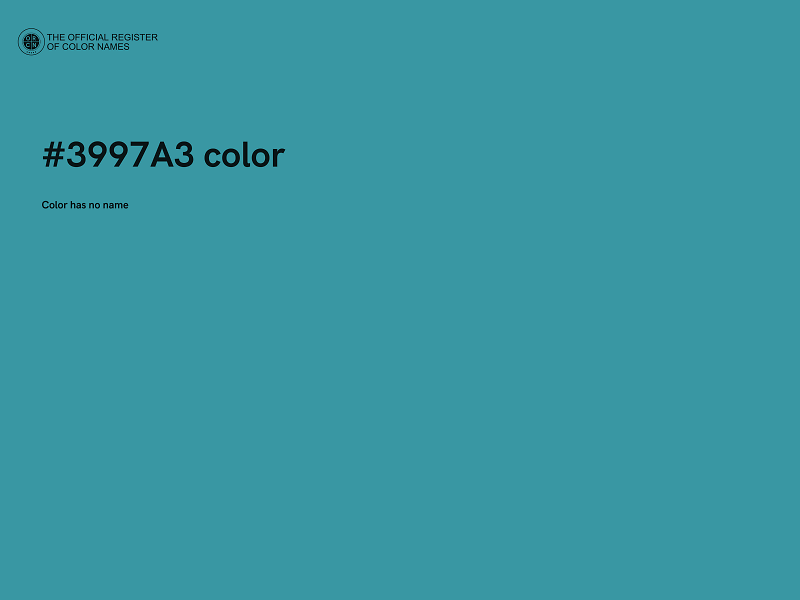 #3997A3 color image