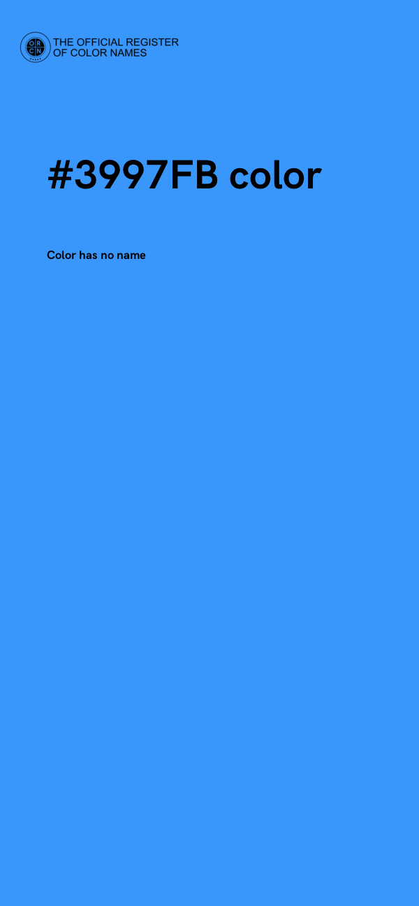 #3997FB color image