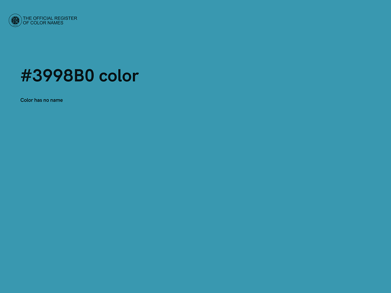 #3998B0 color image