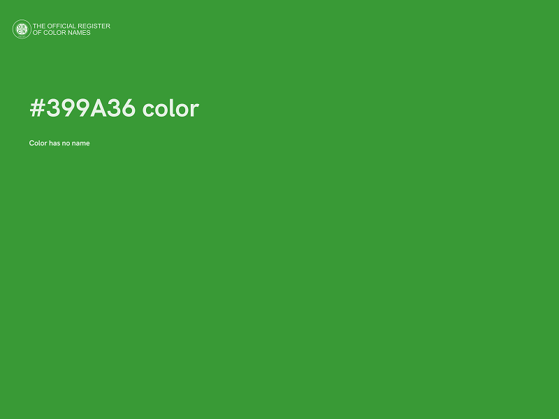 #399A36 color image