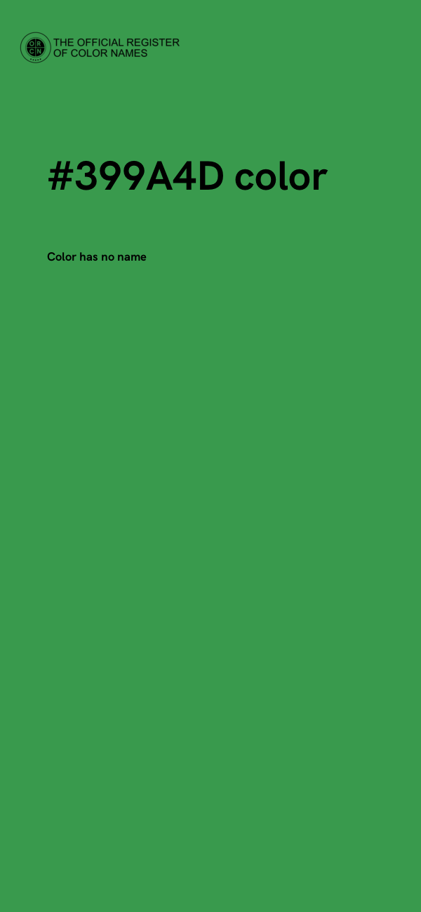 #399A4D color image