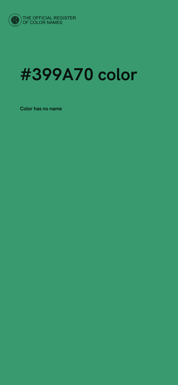 #399A70 color image