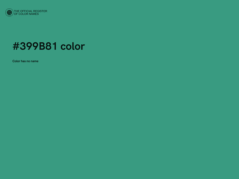 #399B81 color image