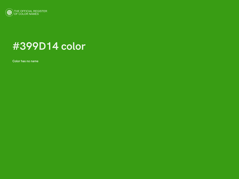 #399D14 color image