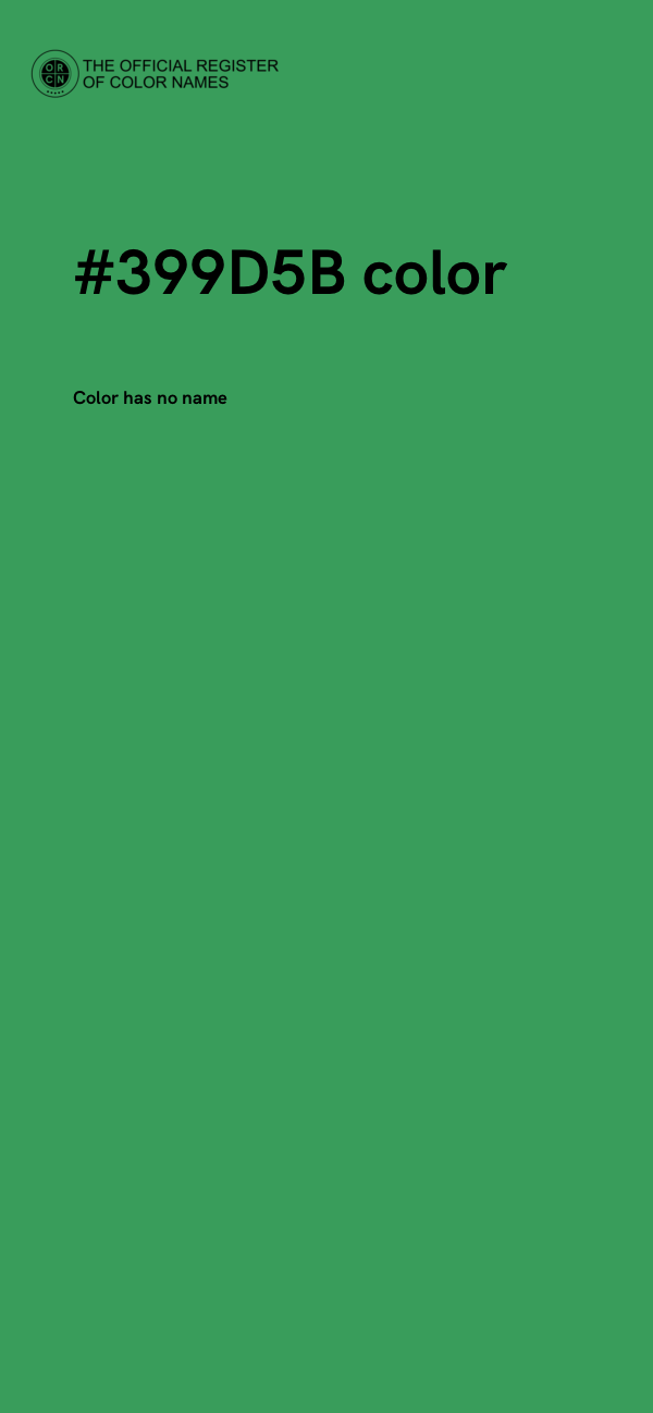 #399D5B color image