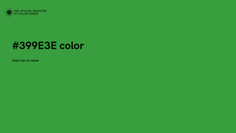 #399E3E color image