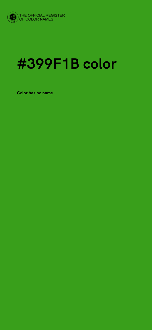 #399F1B color image