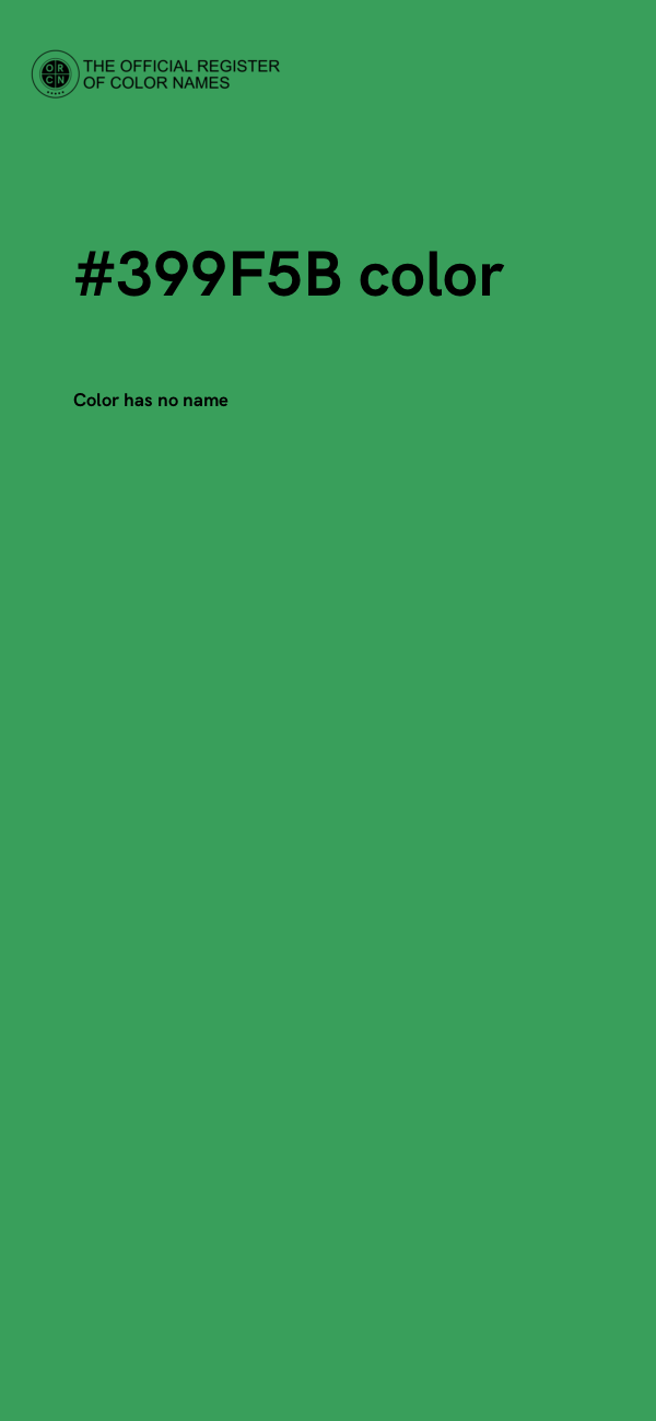#399F5B color image