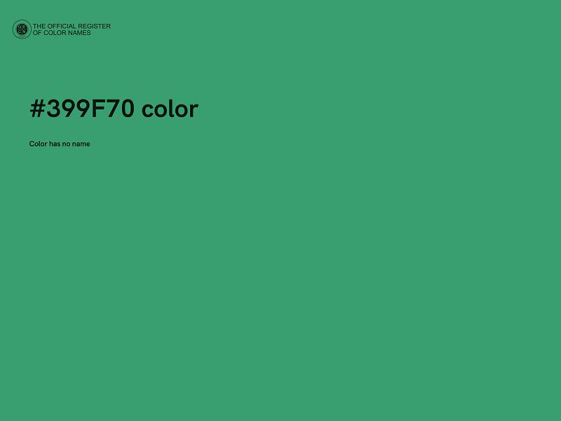 #399F70 color image