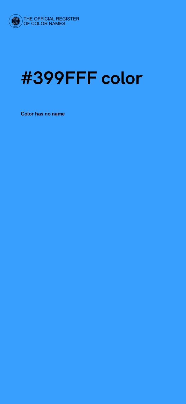 #399FFF color image