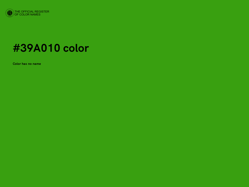 #39A010 color image