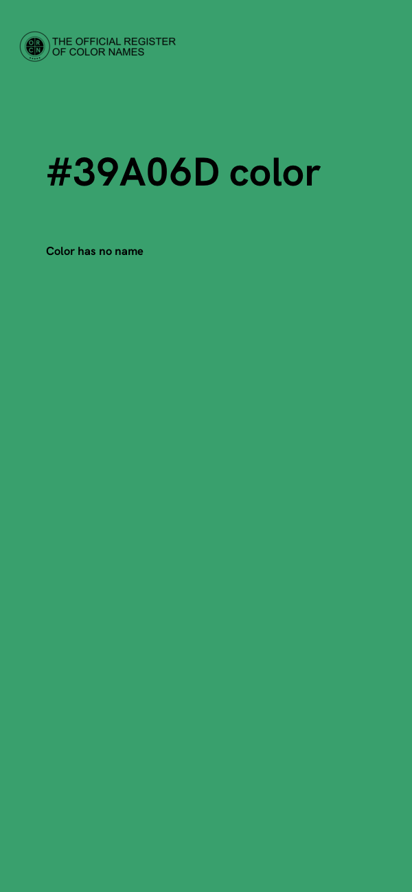 #39A06D color image