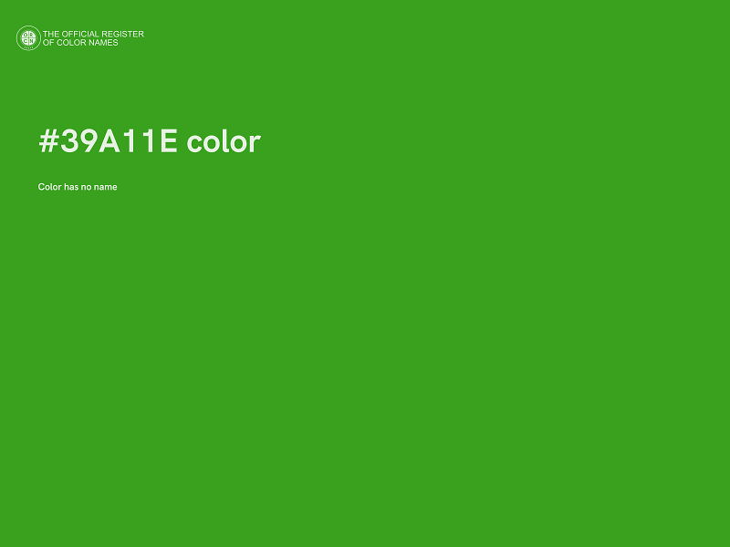 #39A11E color image